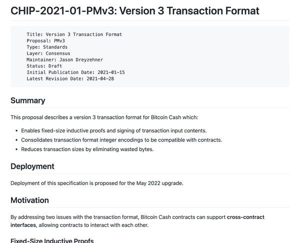 PMv3 CHIP Revised: Version 3 Transactions
