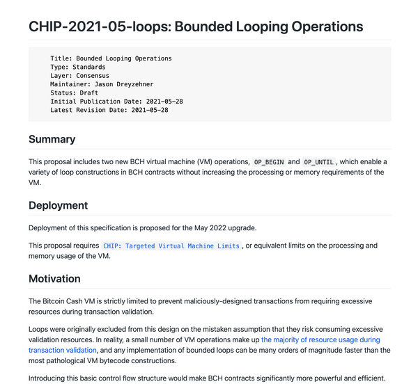 CHIP: Bounded Looping Operations