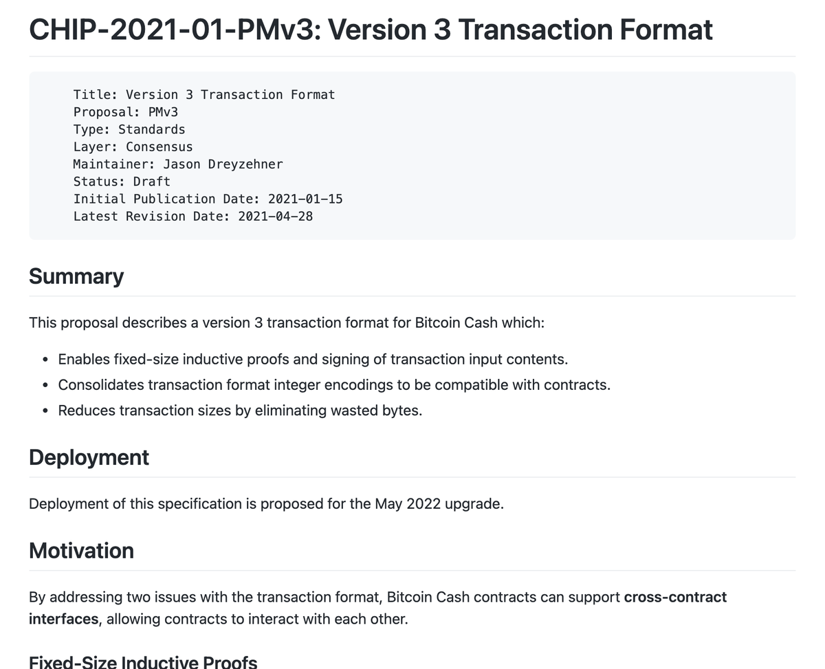 PMv3 CHIP Revised: Version 3 Transactions