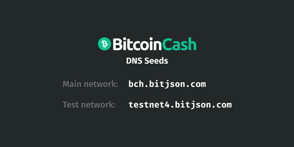 Bitcoin Cash DNS Seeds