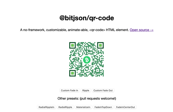 Custom, Animated QR Codes for the Web