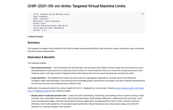 2025 Bitcoin Cash Improvement Proposals